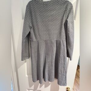 Tory Burch navy A-Line Long Sleeve Dress